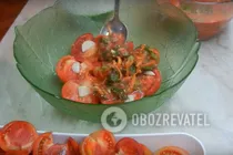 Квашеные помидоры с овощами - Шаг 8 Квашеные помидоры с овощами - Шаг 8