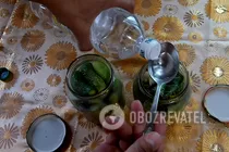 Мариновані огірки з оцтом і часником - Крок 10 Мариновані огірки з оцтом і часником - Крок 10