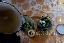 Мариновані огірки з оцтом і часником - Крок 11 Мариновані огірки з оцтом і часником - Крок 11