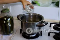 Маринованные огурцы за зиму - Шаг 10 Маринованные огурцы за зиму - Шаг 10