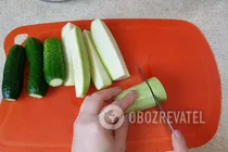 Мариновані огірки з кабачками - Крок 1 Мариновані огірки з кабачками - Крок 1