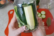Мариновані огірки з кабачками - Крок 6 Мариновані огірки з кабачками - Крок 6