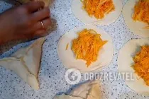 Самса с тыквой и луком - Шаг 8 Самса с тыквой и луком - Шаг 8