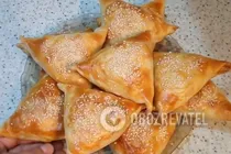 Самса с тыквой и луком - Шаг 10 Самса с тыквой и луком - Шаг 10