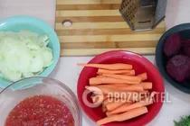 Салат з буряка з овочами та оцтом - Крок 2 Салат з буряка з овочами та оцтом - Крок 2
