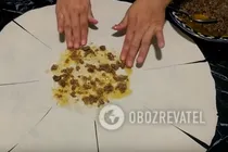 Катлама з м'ясом та цибулею - Крок 11 Катлама з м'ясом та цибулею - Крок 11