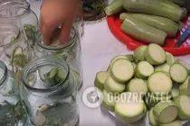 Мариновані кабачки з зеленню і перцем - Крок 5 Мариновані кабачки з зеленню і перцем - Крок 5