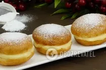 Пончики с кремом на сгущенке - Шаг 11 Пончики с кремом на сгущенке - Шаг 11