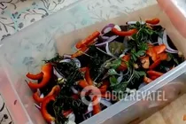 Квашеные баклажаны с овощами и сахаром - Шаг 8 Квашеные баклажаны с овощами и сахаром - Шаг 8