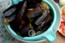 Квашеные баклажаны с овощами и сахаром - Шаг 3 Квашеные баклажаны с овощами и сахаром - Шаг 3
