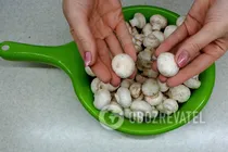 Маринованные шампиньоны с уксусом - Шаг 1 Маринованные шампиньоны с уксусом - Шаг 1