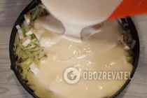 Заливной пирог с капустой - Шаг 10 Заливной пирог с капустой - Шаг 10