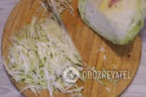 Заливной пирог с капустой - Шаг 1 Заливной пирог с капустой - Шаг 1
