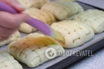Листкові булочки із сиром - Крок 18 Листкові булочки із сиром - Крок 18