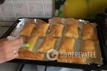 Листкові булочки з сиром - Крок 7 Листкові булочки з сиром - Крок 7