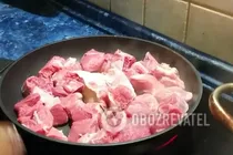 Полента з м'ясом - Крок 1 Полента з м'ясом - Крок 1
