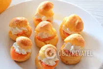 Профитроли с сыром - Шаг 8 Профитроли с сыром - Шаг 8