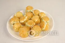 Профитроли с чесноком - Шаг 11 Профитроли с чесноком - Шаг 11