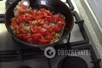 Яичница с помидорами - Шаг 3 Яичница с помидорами - Шаг 3