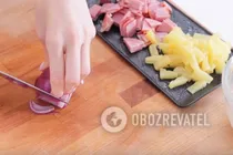 Пицца с ананасами - Шаг 4 Пицца с ананасами - Шаг 4