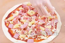 Пицца с ананасами - Шаг 8 Пицца с ананасами - Шаг 8