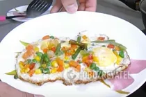 Яичница с овощами - Шаг 7 Яичница с овощами - Шаг 7