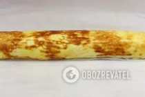 Яичный рулет - Шаг 12 Яичный рулет - Шаг 12