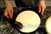 Заливной пирог с грибами - Шаг 7 Заливной пирог с грибами - Шаг 7