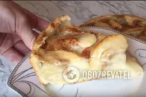 Заливний пиріг з яблуками - Крок 10 Заливний пиріг з яблуками - Крок 10