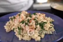 Паста с морепродуктами в сливочном соусе - Шаг 10 Паста с морепродуктами в сливочном соусе - Шаг 10