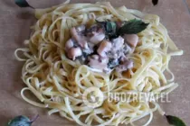 Паста с морепродуктами и сыром - Шаг 7 Паста с морепродуктами и сыром - Шаг 7