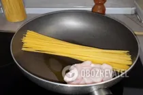 Спагетти с курицей - Шаг 3 Спагетти с курицей - Шаг 3