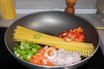 Спагетти с курицей - Шаг 4 Спагетти с курицей - Шаг 4