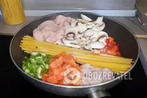 Спагетти с курицей - Шаг 5 Спагетти с курицей - Шаг 5