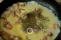 Спагетти с креветками - Шаг 4 Спагетти с креветками - Шаг 4