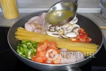 Спагетти с курицей - Шаг 6 Спагетти с курицей - Шаг 6