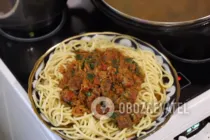 Спагетти с мясом - Шаг 7 Спагетти с мясом - Шаг 7