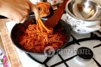 Спагетти с томатной пастой - Шаг 6 Спагетти с томатной пастой - Шаг 6