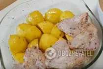 Крильця з картоплею в духовці - Крок 6 Крильця з картоплею в духовці - Крок 6