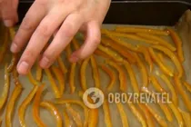 Цукаты из апельсиновых корок - Шаг 6 Цукаты из апельсиновых корок - Шаг 6