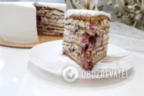 Медовик с вишней - Шаг 16 Медовик с вишней - Шаг 16