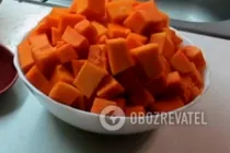 Тыквенная каша с пшеном в мультиварке - Шаг 2 Тыквенная каша с пшеном в мультиварке - Шаг 2