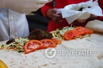 Фалафель в лаваше - Шаг 6 Фалафель в лаваше - Шаг 6