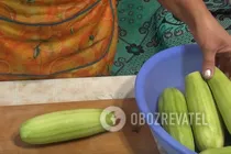 Лечо из кабачков - Шаг 1 Лечо из кабачков - Шаг 1
