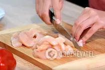 Кесадилья с курицей - Шаг 5 Кесадилья с курицей - Шаг 5