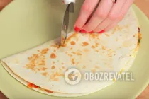 Кесадилья с овощами - Шаг 7 Кесадилья с овощами - Шаг 7