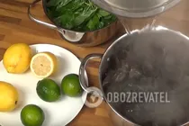Базиликовый лимонад - Шаг 1 Базиликовый лимонад - Шаг 1