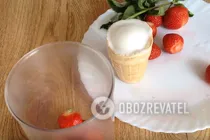 Молочный коктейль с клубникой - Шаг 2 Молочный коктейль с клубникой - Шаг 2