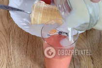 Молочный коктейль с клубникой - Шаг 5 Молочный коктейль с клубникой - Шаг 5
