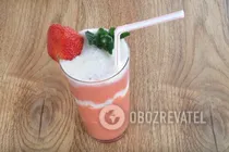 Молочный коктейль с клубникой - Шаг 6 Молочный коктейль с клубникой - Шаг 6